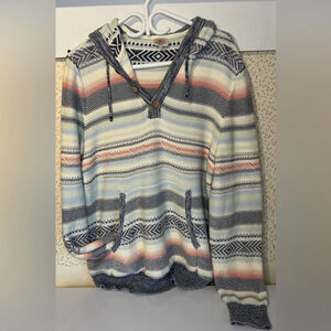 Faherty 100% Cotton Striped hoodie large